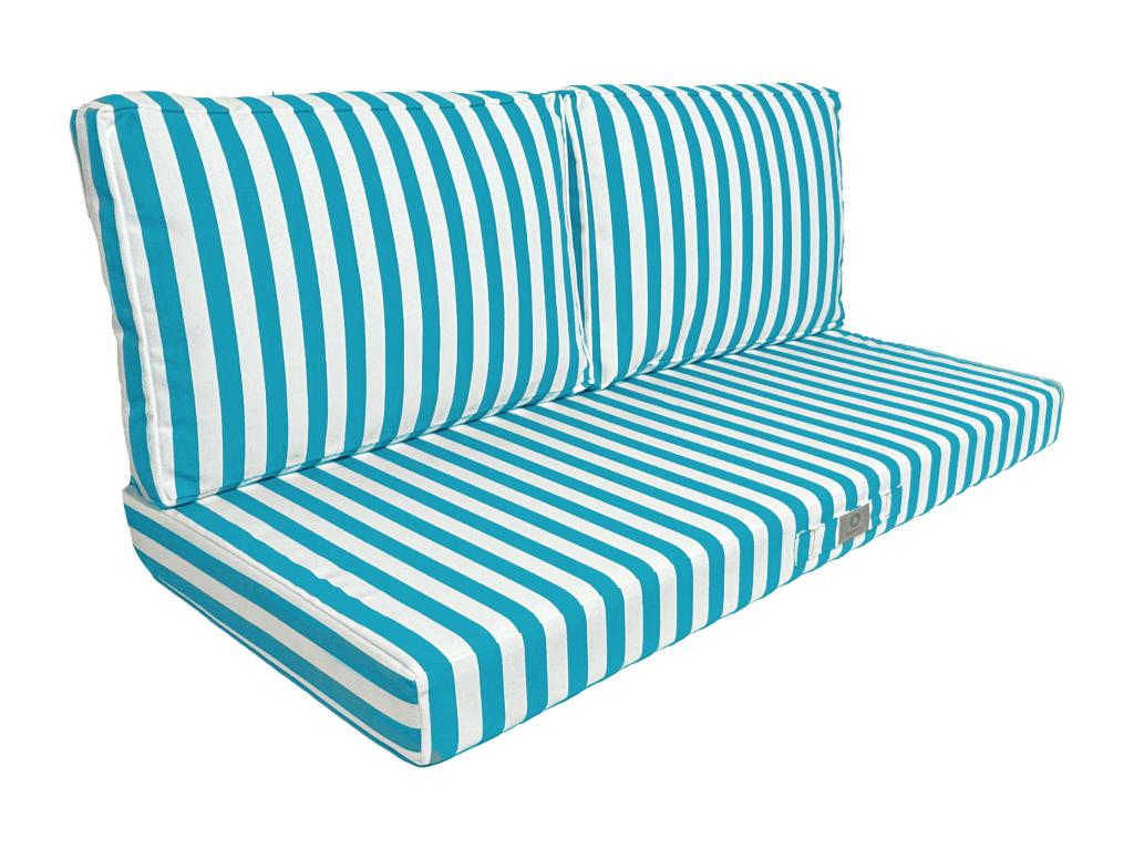 Ensemble de mobilier de jardin - Polyester - Bleu - 100 x 50 cm