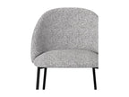 Ensemble 2 pièces - Chaise - Microfibre - Gris clair