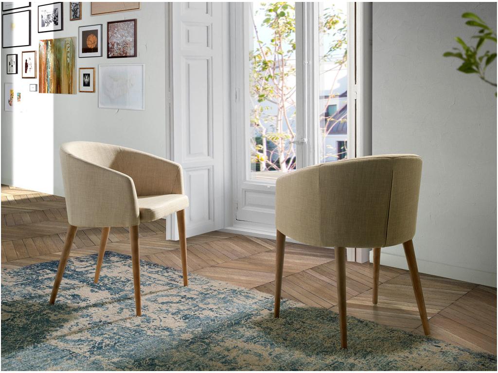 Fauteuil - Polyester - Gris