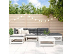 Ensemble de mobilier de patio 6 pièces - Bois - Blanc