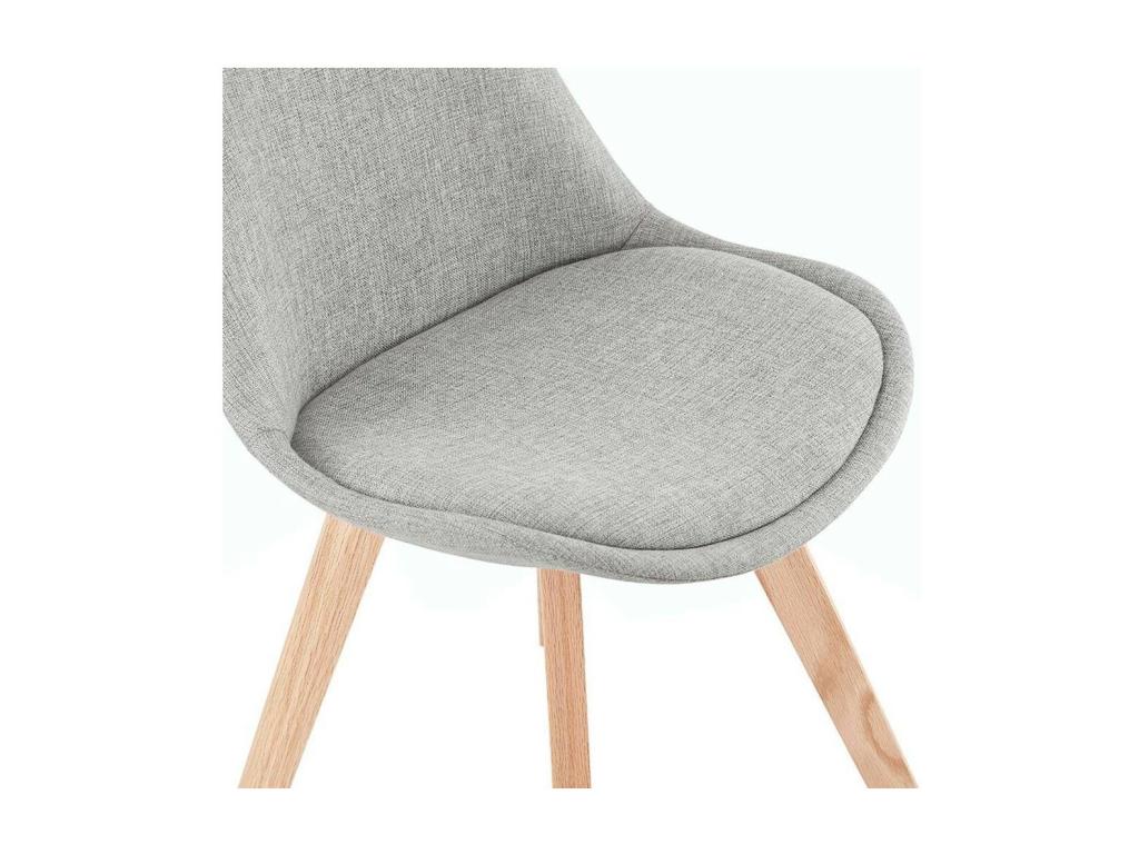 Chaise - Tissu - Gris
