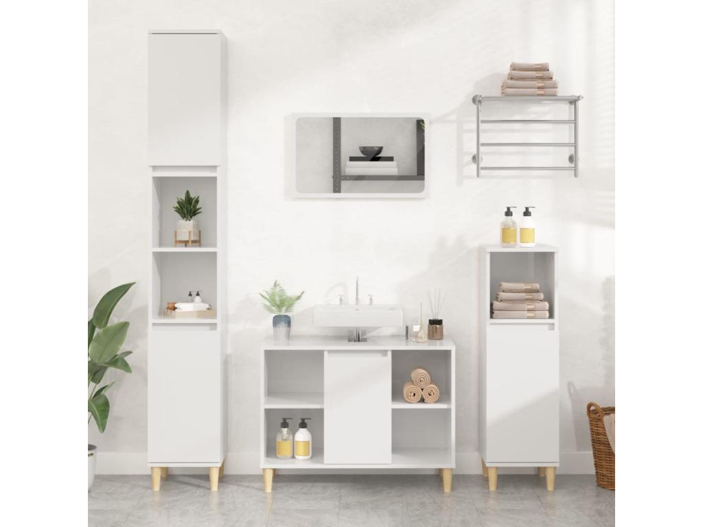 Article pour la maison - Bois - Blanc - 80 x 33 x 60 cm