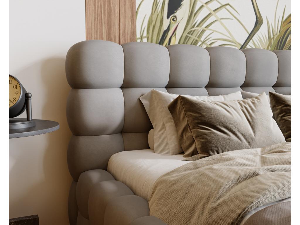 Sommier - Polyester - Gris