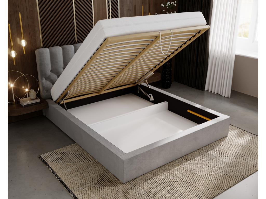 Tête de lit - Polyester - Grise