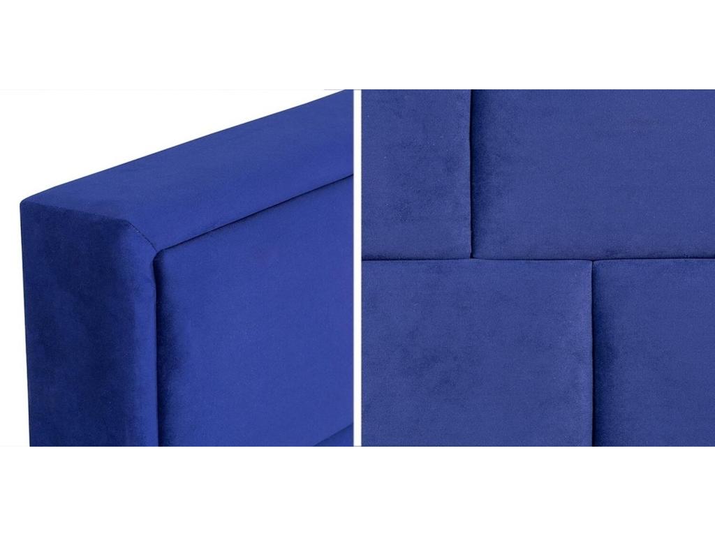 Sommier - Coton - Bleu - 160 x 223 x 93 cm