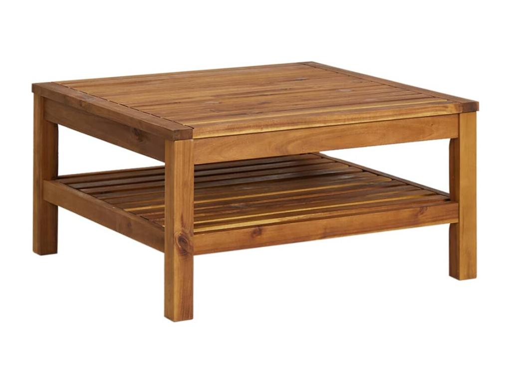 Ensemble de mobilier de patio 9 pièces - Bois - Gris