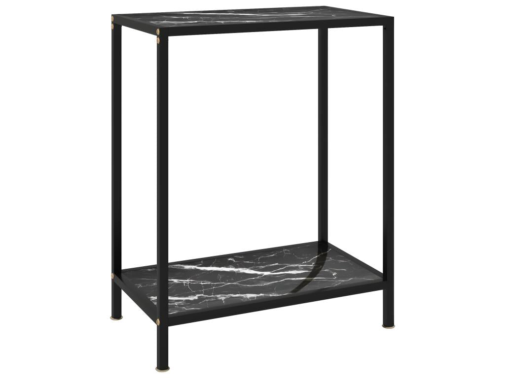 Table - Verre - Noir - 60 x 35 x 75 cm