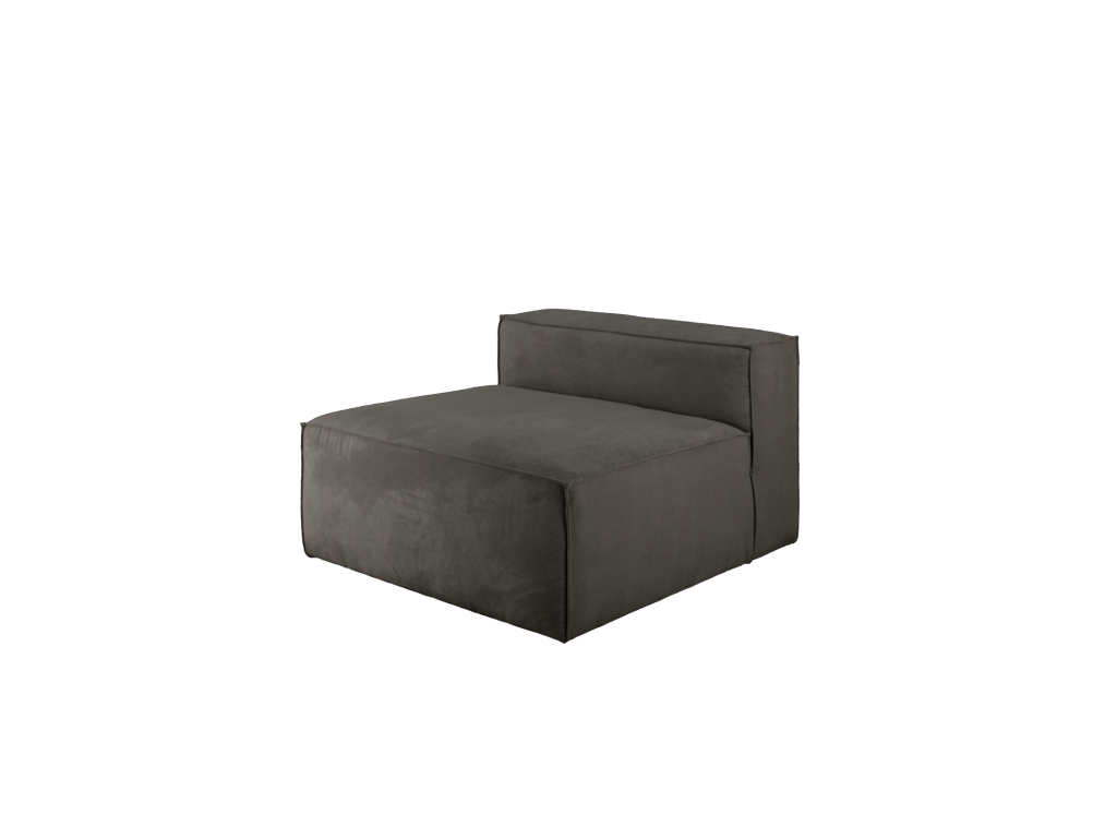 Fauteuil - Polyester - Gris - 110 x 90 cm