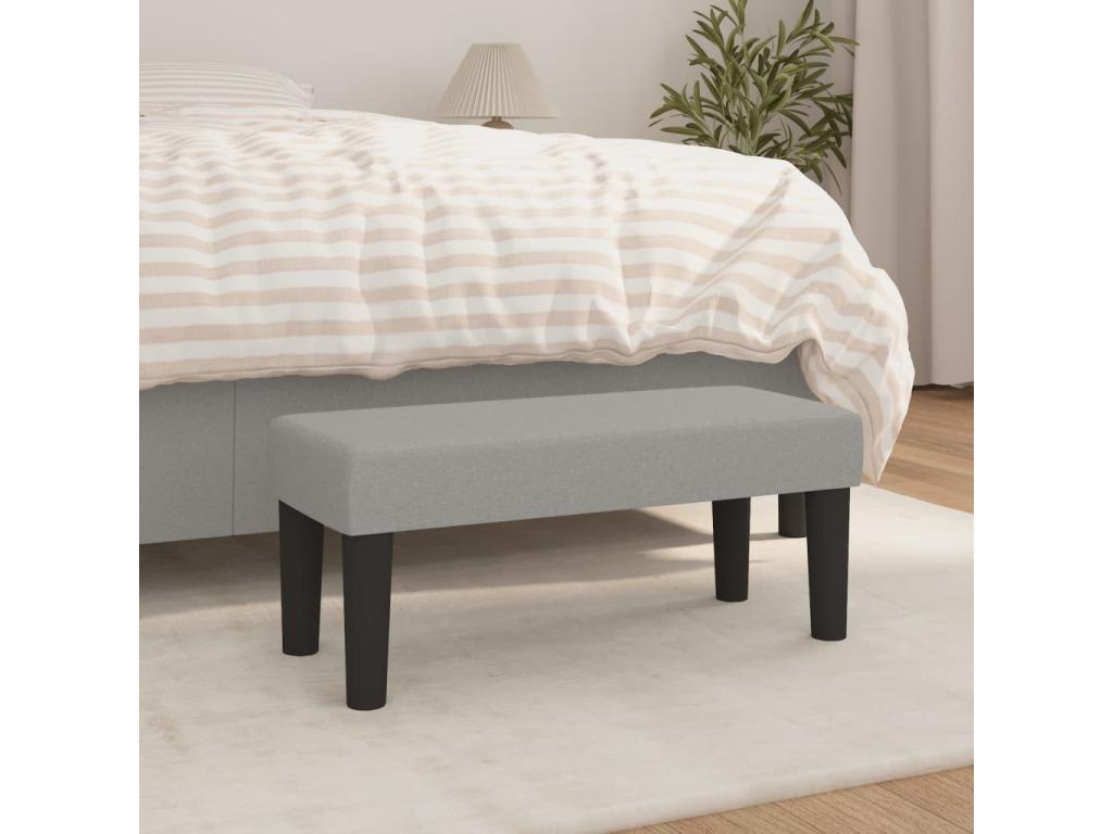 Banc - Bois - Gris - 70 x 30 x 30 cm