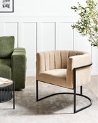 Fauteuil - Polyester - Beige