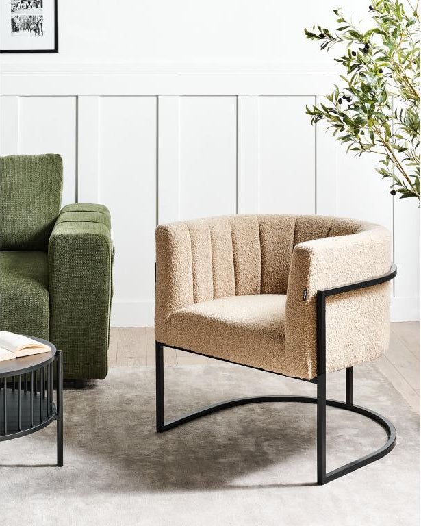 Fauteuil - Polyester - Beige