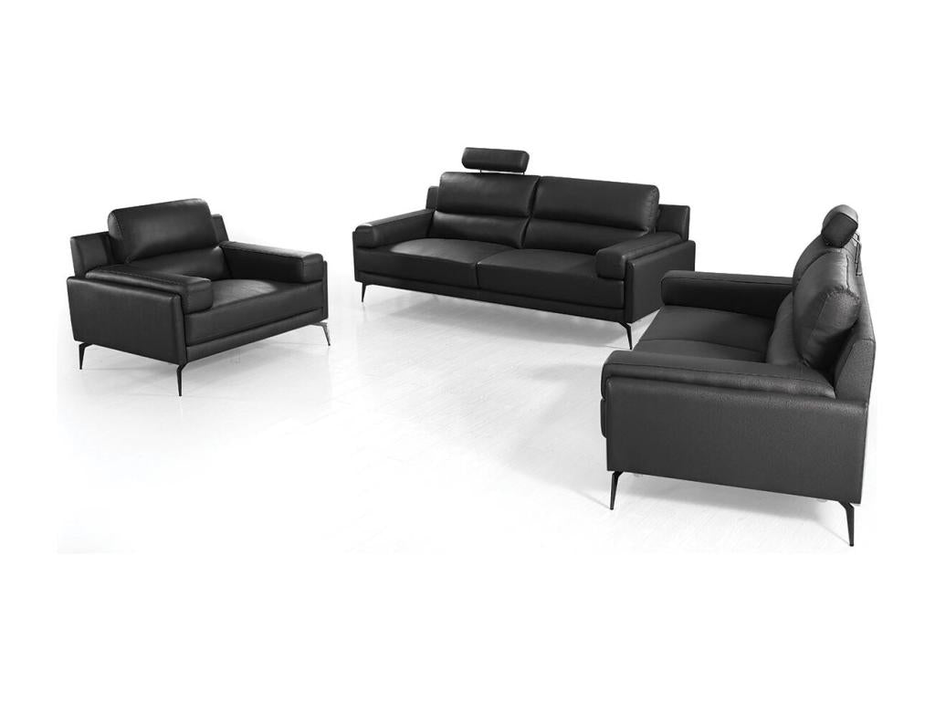 Fauteuil - Cuir - Noir