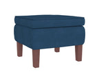 Chaise - Velours - Bleue