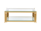 Table - Verre - Or