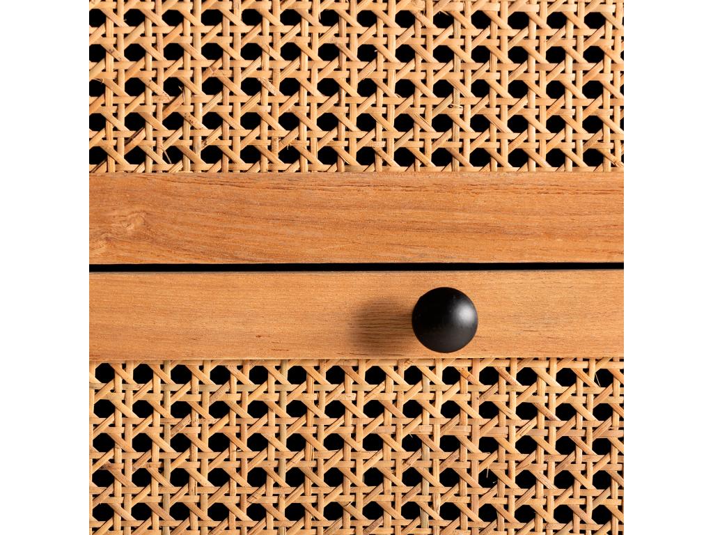 Commode - Acier - Marron - 100 x 40 x 94 cm