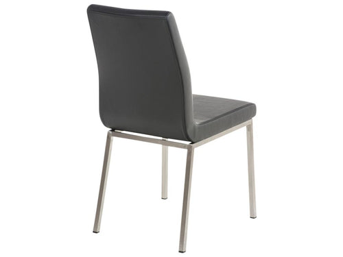 Ensemble de 2 chaises - Simili - Noir