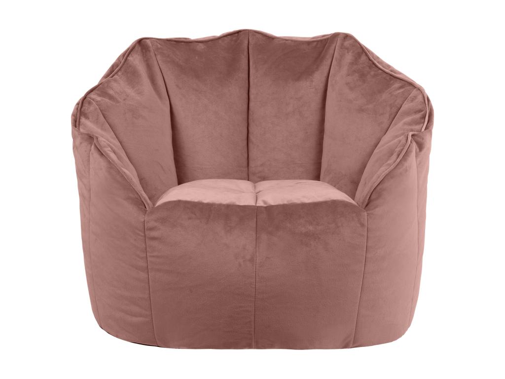 Fauteuil - 100 % polyester - Rose