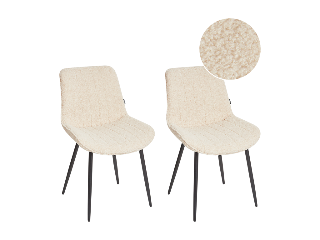 Ensemble 2 pièces - Fauteuil - Velours - Beige