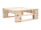 Ensemble de mobilier de patio 6 pièces - Bois - Blanc