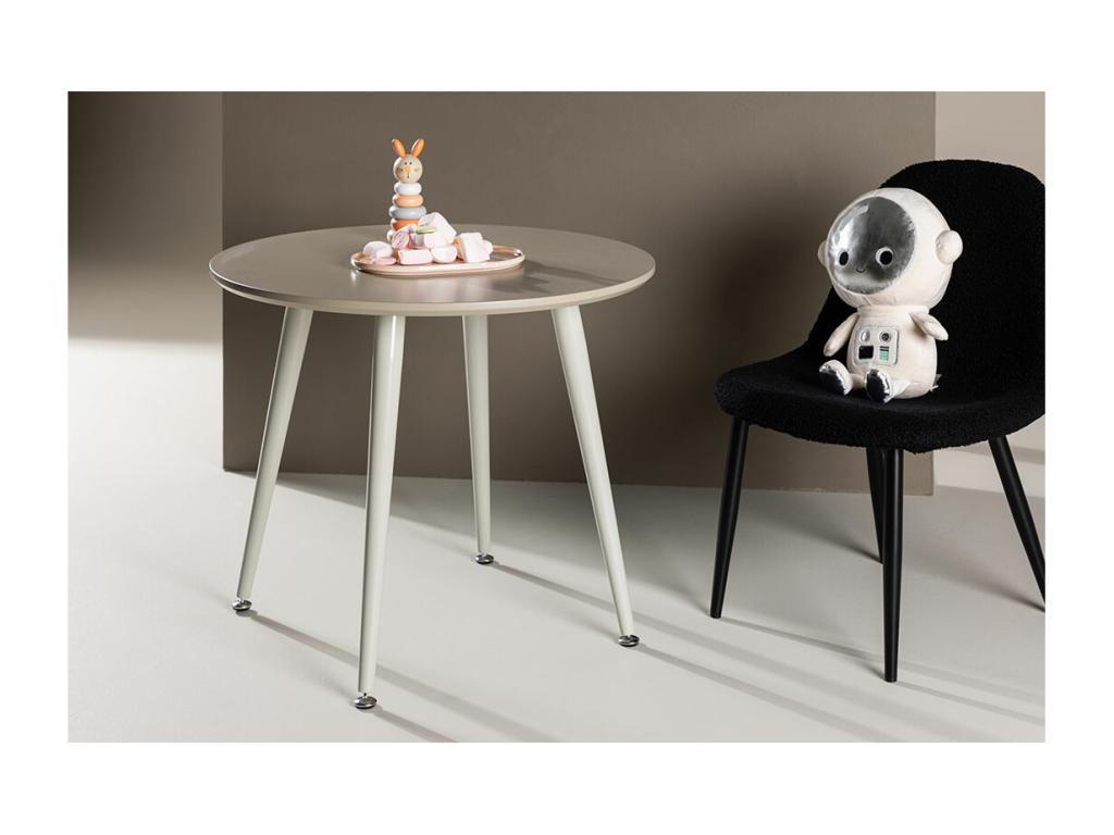 Table - Métal - Beige
