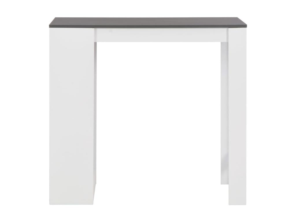 Table - Panneau Et Dérivés De Bois - Blanc - 110 x 50 x 103 cm