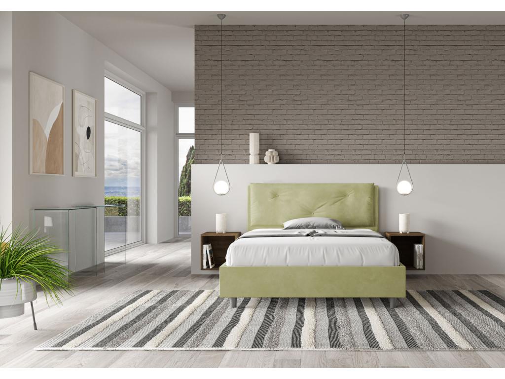 Sommier - Panneau De Particules, Microfibre - Vert