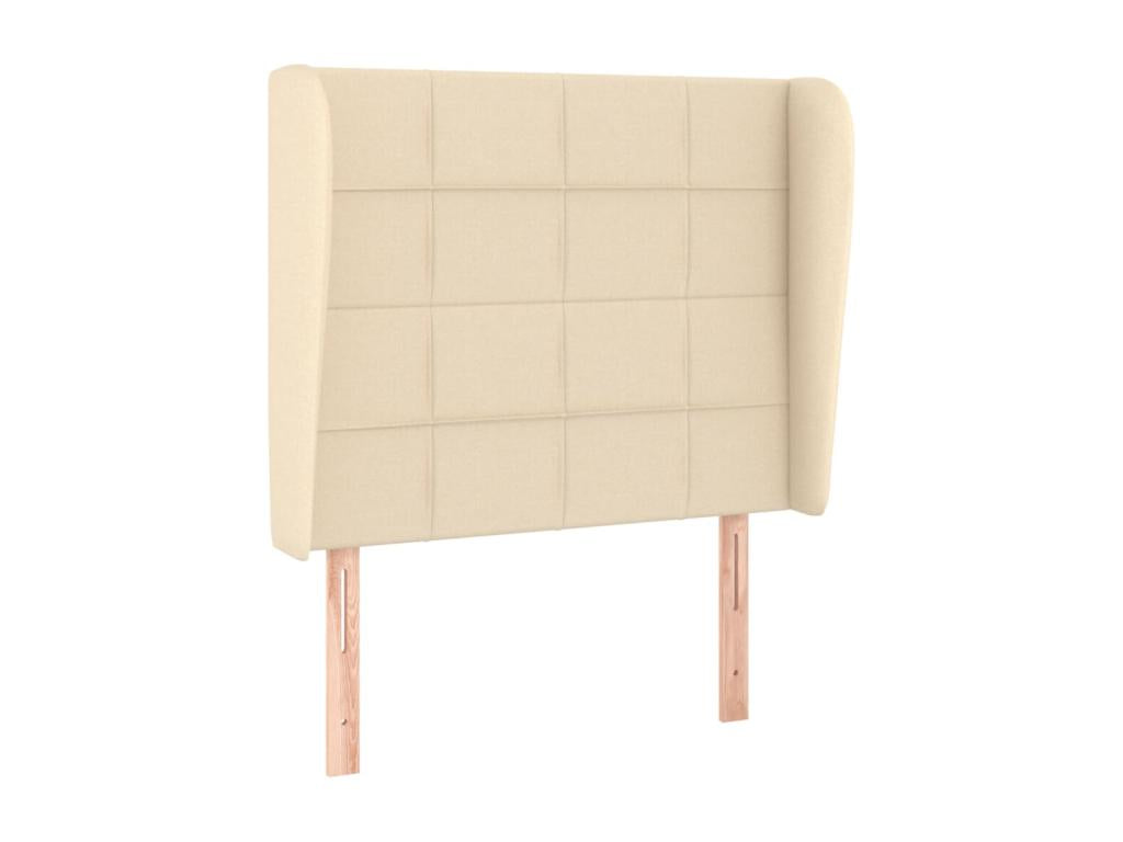 Sommier - Polyester - Crème - 90 x 190 cm