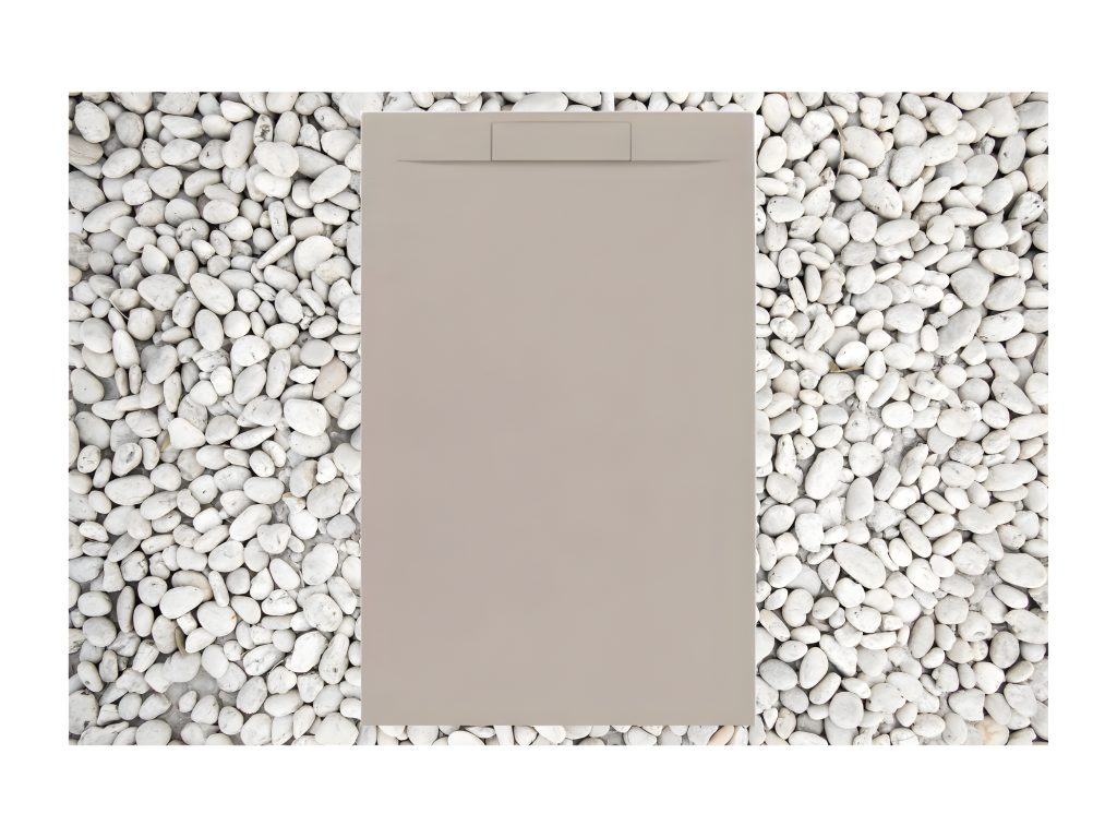 Receveur de douche - Résine - Marron - 80 x 200 cm