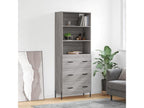 Buffet - Bois - Gris - 69,5 x 34 x 180 cm