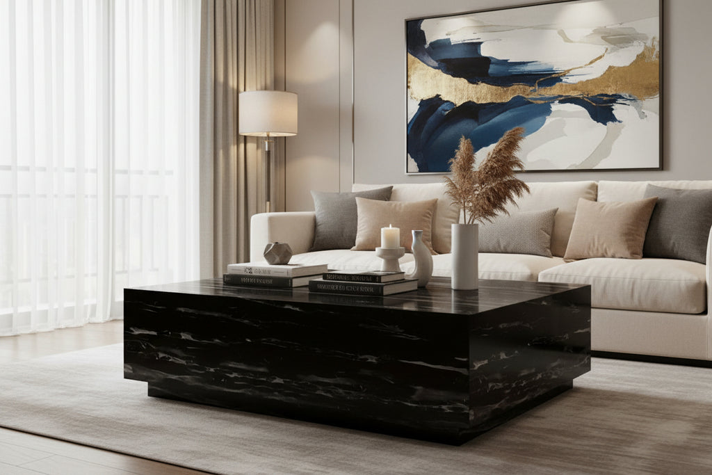 Table - Marbre - Noir