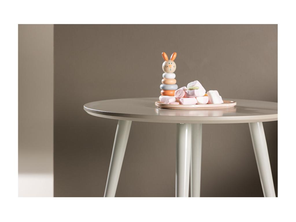 Table - Métal - Beige