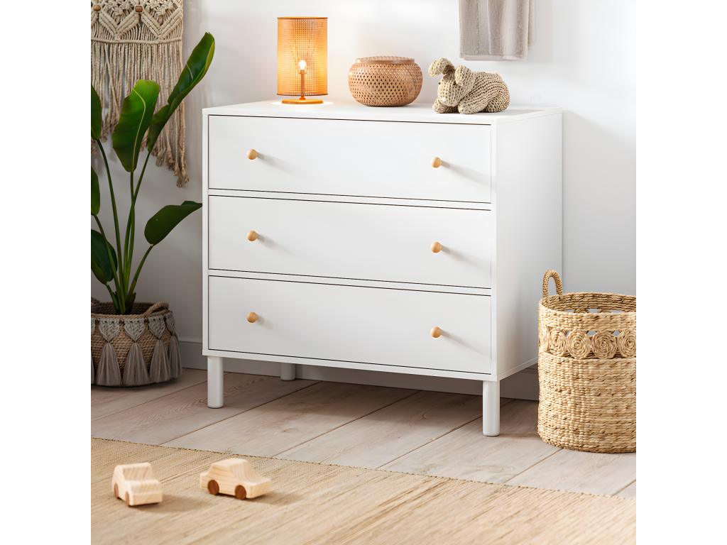 Lit - Panneau De Particules - Blanc