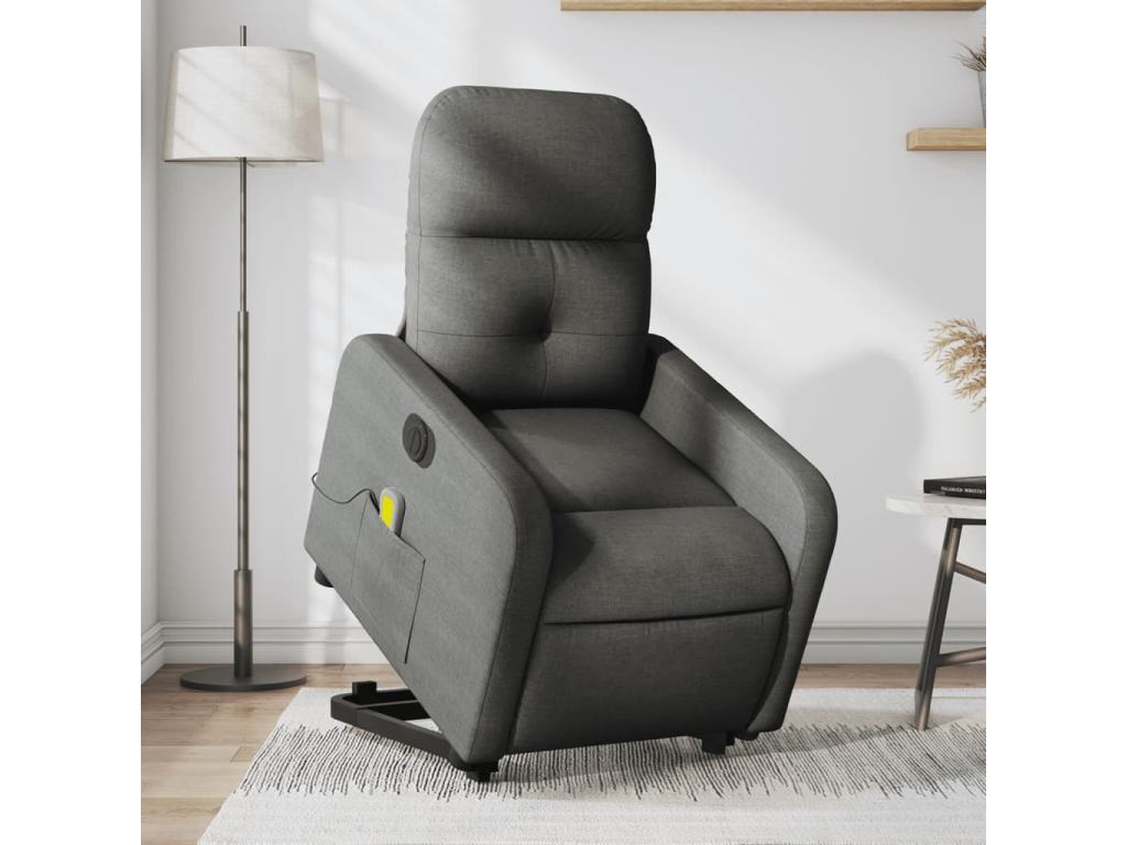 Fauteuil - Polyester - Gris