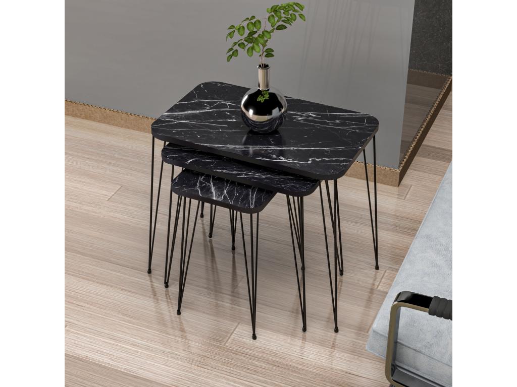 Table - Marbre - Noir
