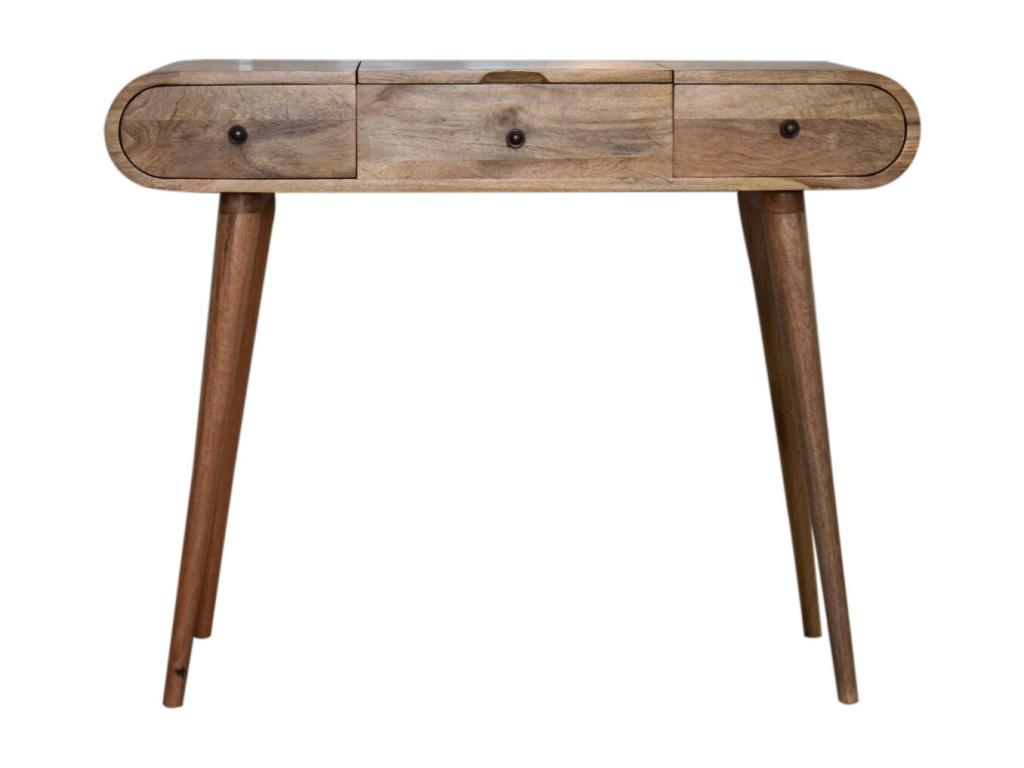 Coiffeuse - Bois de manguier - Beige