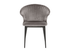 Ensemble 2 pièces - Fauteuil - Velours - Gris